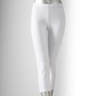 Simply Vera Vera Wang Low-rise Cotton Capri Leggings, Women's, Size: Medium, Natural