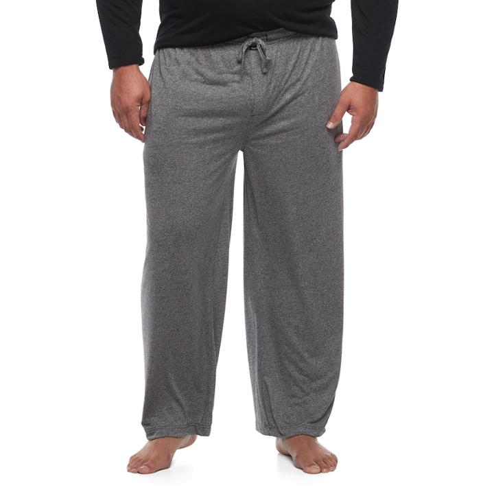 Big & Tall Van Heusen Performance Lounge Pants, Men's, Size: 3xl Tall, Black