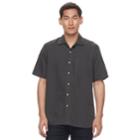 Men's Batik Bay Regular-fit Soft-touch Button-down Shirt, Size: Small, Black