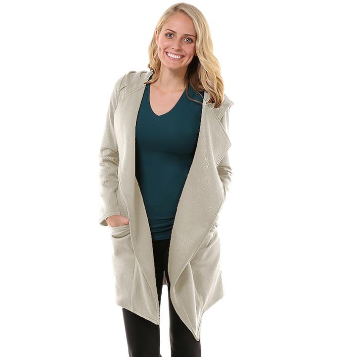 Women's Soybu Shadow Hooded Jacket, Size: Large, White