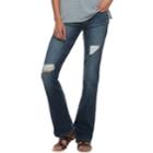 Juniors' Mudd&reg; Low-rise Slim Bootcut Jeans, Teens, Size: 7, Blue