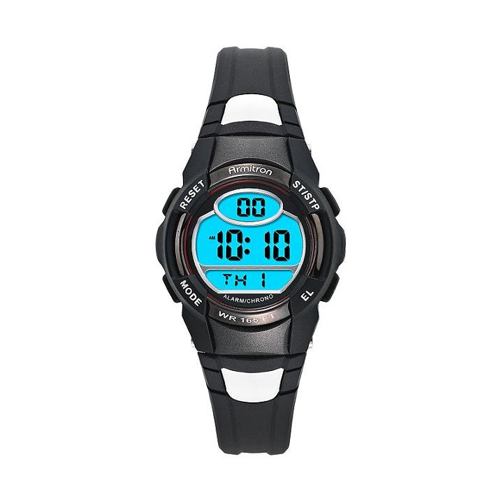Armitron Men's Sport Digital Chronograph Watch - 40/8089red, Size: Large, Black