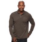 Men's Croft & Barrow&reg; Classic-fit Stretch Interlock Polo, Size: Medium, Dark Brown