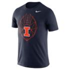 Men's Nike Illinois Fighting Illini Football Icon Tee, Size: Medium, Blue (navy)