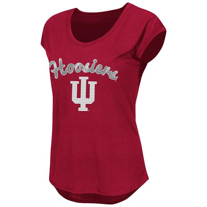 Juniors' Indiana Hoosiers Equinox Tee, Women's, Size: Xxl, Dark Red