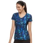 Women's Fila Sport&reg; Short Sleeve V-neck Tee, Size: Xxl, Med Blue