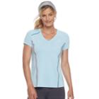 Women's Fila Sport&reg; Essential V-neck Short Sleeve Tee, Size: Small, Light Blue