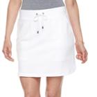 Petite Croft & Barrow&reg; Knit Skort, Women's, Size: L Petite, White