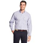 Men's Izod Premium Essentials Classic-fit Plaid Stretch Button-down Shirt, Size: Xl, Purple