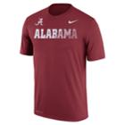 Men's Nike Alabama Crimson Tide Legend Staff Sideline Dri-fit Tee, Size: Small, Red