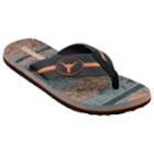 Men's Texas Longhorns Striped Flip Flop Sandals, Size: Medium, Black