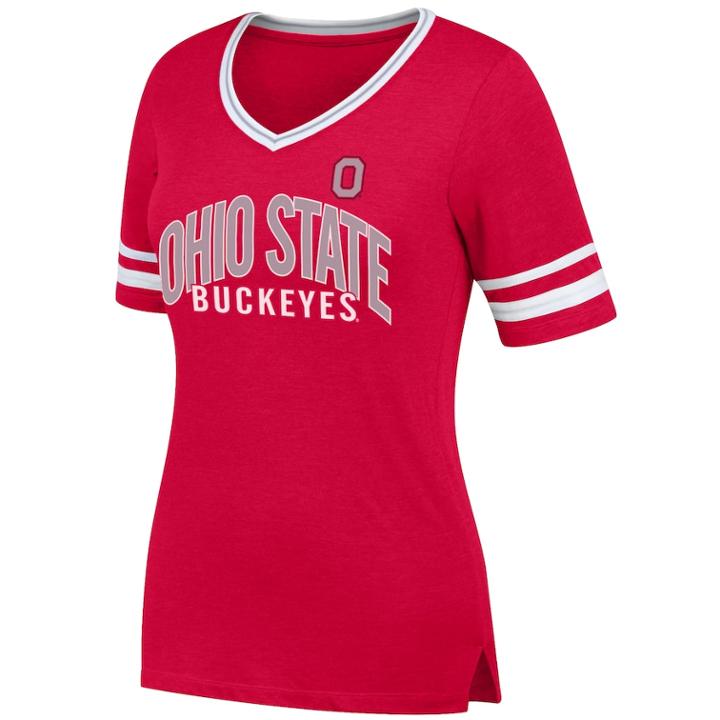 Women's Ohio State Buckeyes Tee, Size: Small, Brt Red
