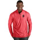 Men's Antigua Portland Trail Blazers Tempo Quarter-zip Pullover, Size: Large, Dark Red