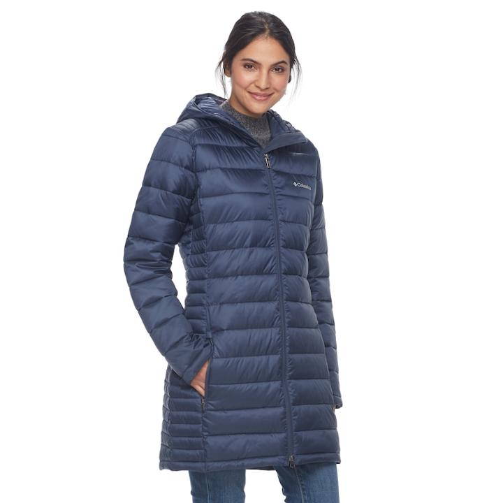 Women's Columbia Frosted Ice Hooded Puffer Jacket, Size: Xl, Purple Oth
