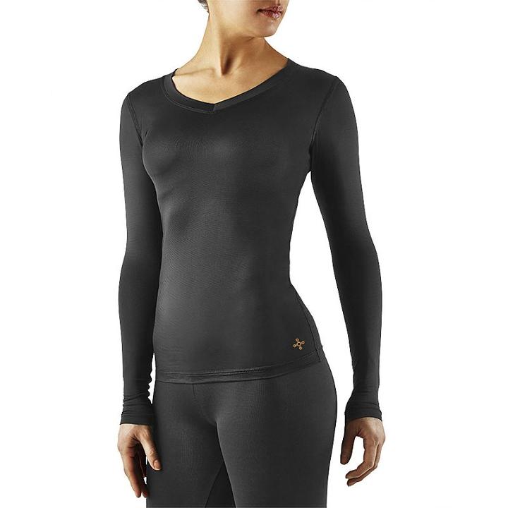 Women's Tommie Copper Recovery Compression V-neck Tee, Size: Xl, Black