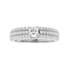 14k Gold 1 Carat T.w. Igl Certified Diamond Princess Cut Engagement Ring, Women's, Size: 6, White