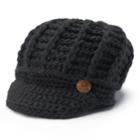 Women's Scala Radar Button Hat, Black