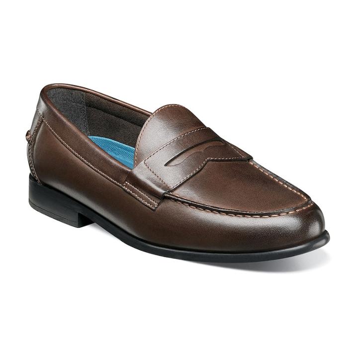 Nunn Bush Drexel Men's Dress Penny Loafers, Size: Medium (9.5), Brown