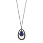 Simply Vera Vera Wang Nickel Free Orbital Pendant Necklace, Women's, Blue