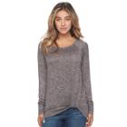 Women's Juicy Couture Twist Hem Tee, Size: Small, Brt Purple