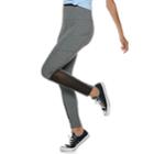 Juniors' So&reg; High-waisted Mesh Yoga Leggings, Teens, Size: Xl, Black