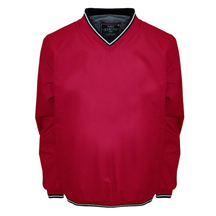 Men's Franchise Club Elite Windshell Pullover Jacket, Size: Xxl, Brt Red