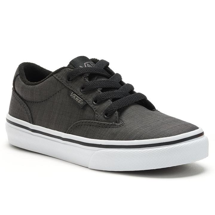 Vans Winston Boys' Skate Shoes, Boy's, Size: Medium (2), Black