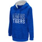 Women's Campus Heritage Memphis Tigers Throw-back Pullover Hoodie, Size: Small, Blue (navy)
