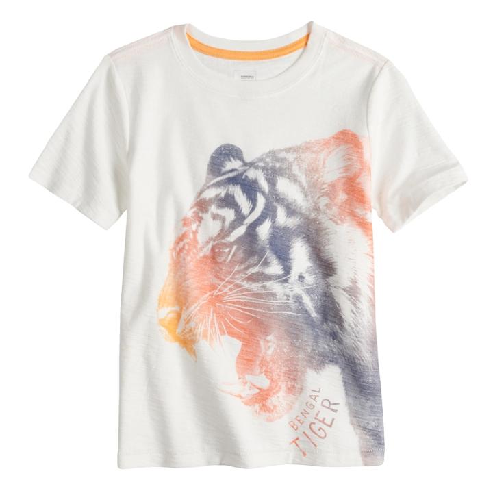 Boys 4-7x Sonoma Goods For Life&trade; Slubbed Graphic Tee, Size: 7, White