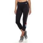 Women's Fila Sport&reg; Multi Stripe Capri Leggings, Size: Xs, Black
