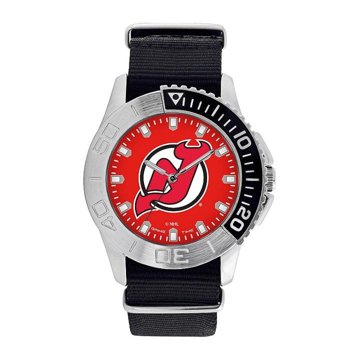 Game Time, Men's New Jersey Devils Starter Watch, Black