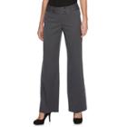 Women's Apt. 9&reg; Modern Fit Wide-leg Dress Pants, Size: 16 Short, Black