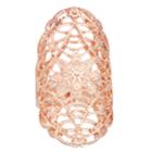 Mudd&reg; Rose Gold Tone Filigree Stretch Ring, Women's, Pink