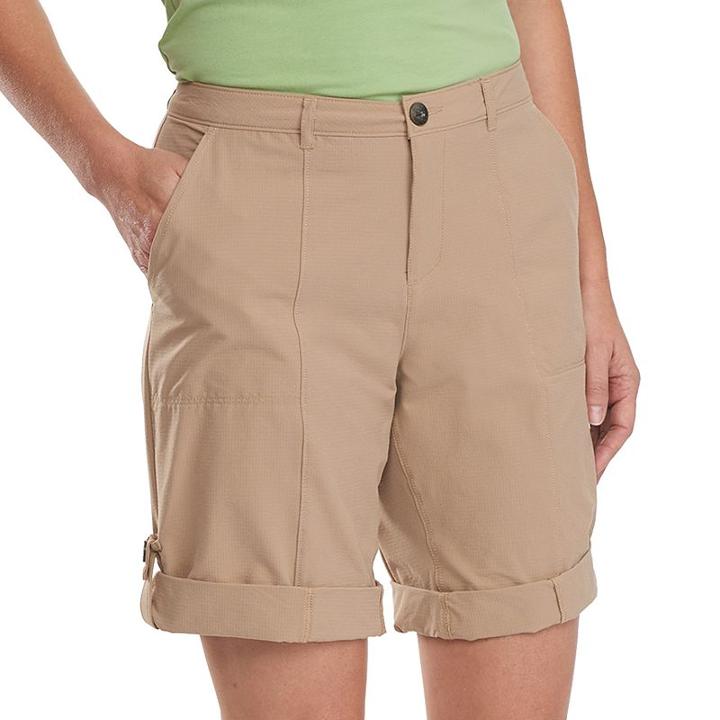 Women's Woolrich Rock Line Ripstop Convertible Shorts, Size: 4, Med Beige