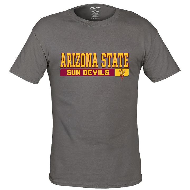 Men's Arizona State Sun Devils Complex Tee, Size: Medium, Grey (charcoal)