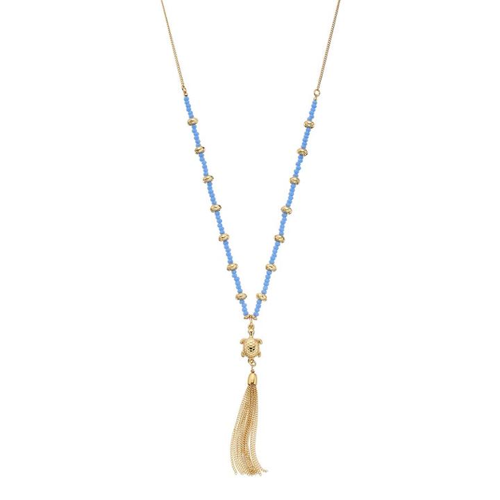 Lc Lauren Conrad Beaded Turtle Tassel Necklace, Women's, Multicolor
