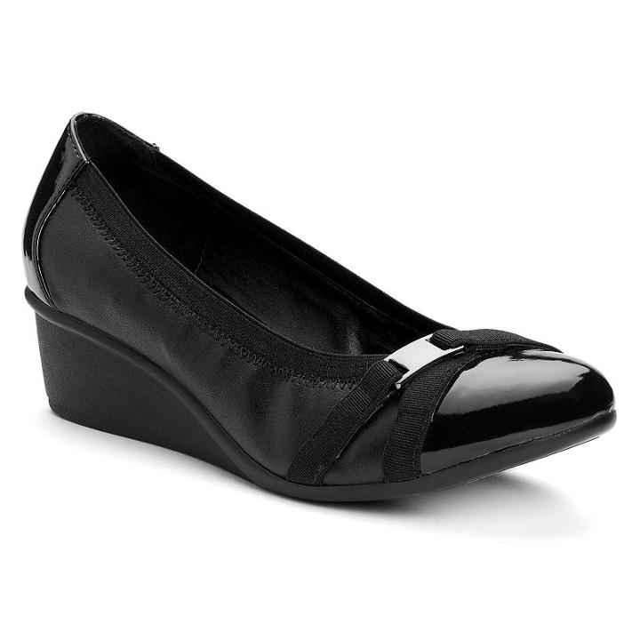 Croft & Barrow&reg; Women's Ballet Wedges, Size: 8, Black
