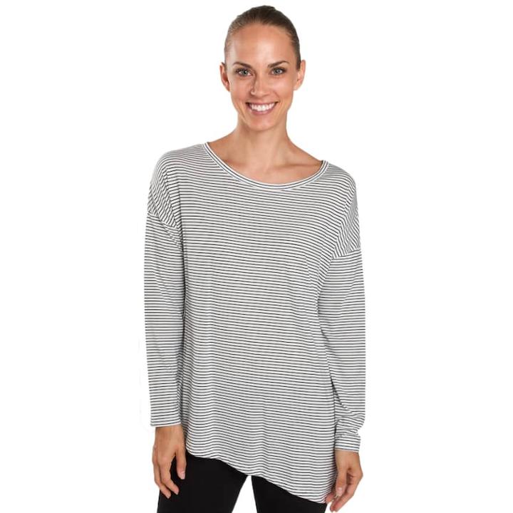 Women's Jockey Sport Cadence Long Sleeve Top, Size: Small, White Oth