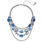 Simply Vera Vera Wang Blue Multi Strand Statement Necklace, Women's