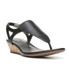 Lifestride Yakira Women's Wedge Sandals, Size: 7.5 Wide, Black