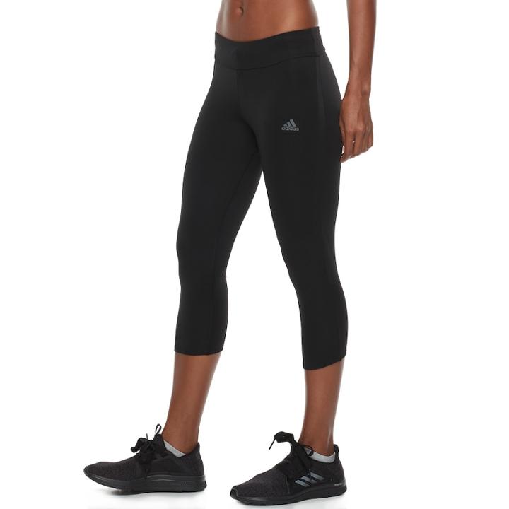 Women's Adidas Response Capri Leggings, Size: Xs, Black