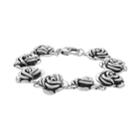 Sterling Silver Electroform Rose Bracelet, Women's, Size: 8