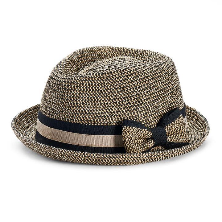 Betmar Joanne Striped Band Fedora, Women's, Multicolor