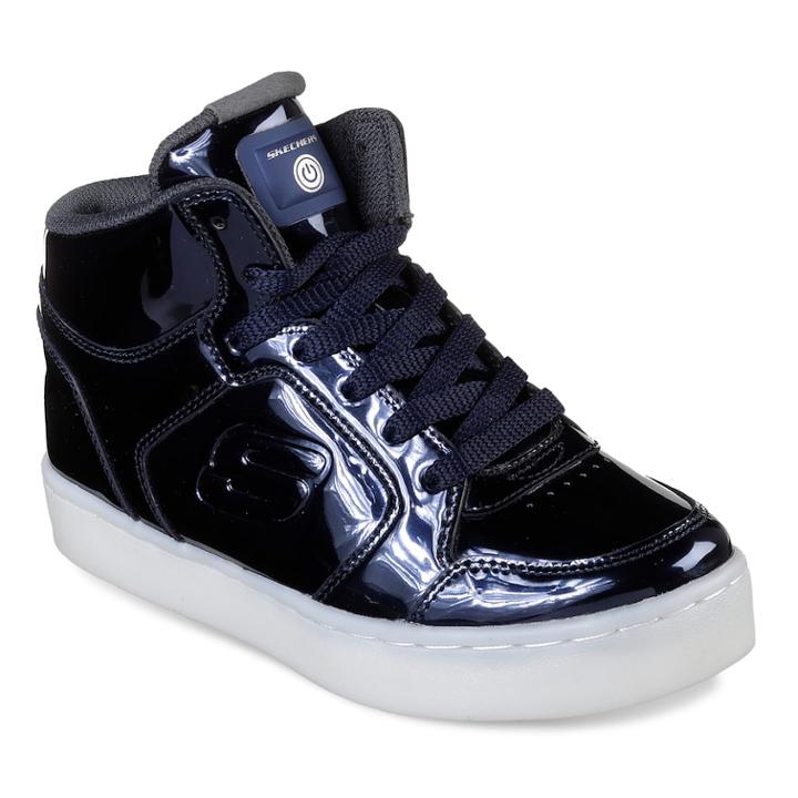 Skechers Energy Lights Kid's Shoes, Size: 2, Blue (navy)