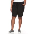 Plus Size Tek Gear&reg; Knit Bermuda Shorts, Women's, Size: 2xl, Black