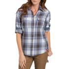 Women's Dickies Plaid Shirt, Size: Medium, Med Blue