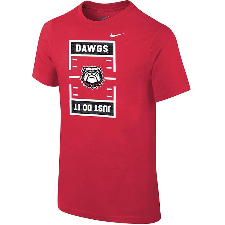 Boys 8-20 Nike Georgia Bulldogs Football Tee, Size: Xl 18-20, Red