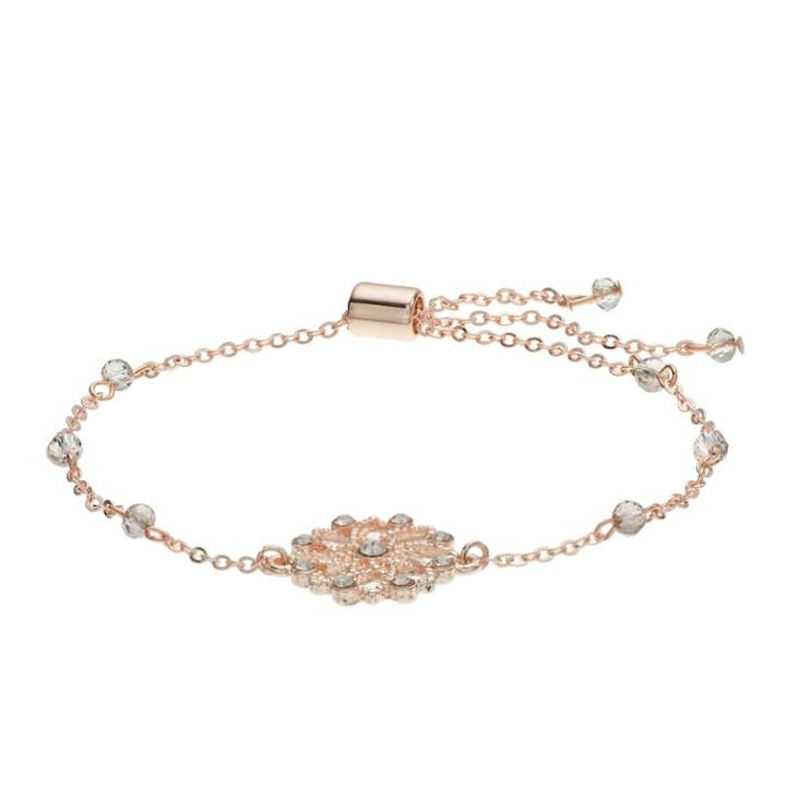 Lc Lauren Conrad Filigree Flower Link Station Bracelet, Women's, Light Pink