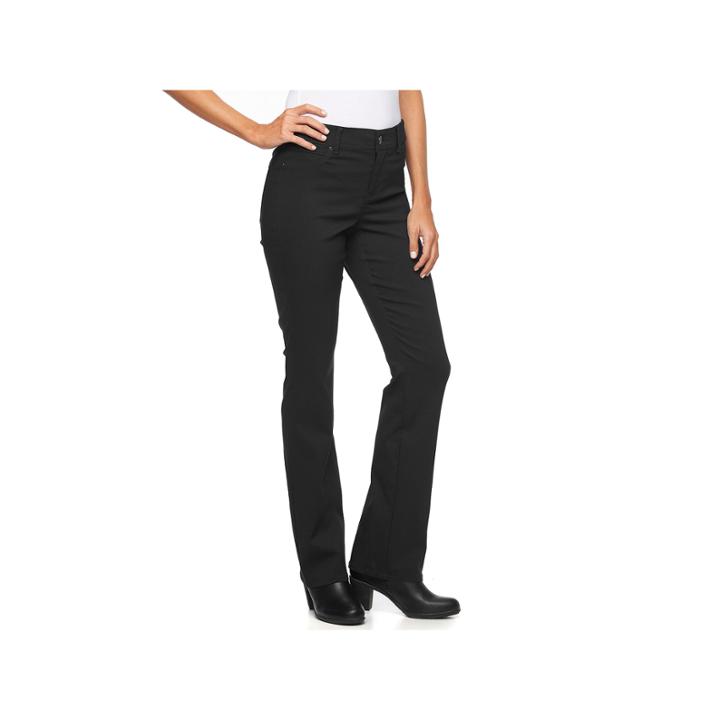 Women's Gloria Vanderbilt Modern Bootcut Jeans, Size: 18 Short, Black