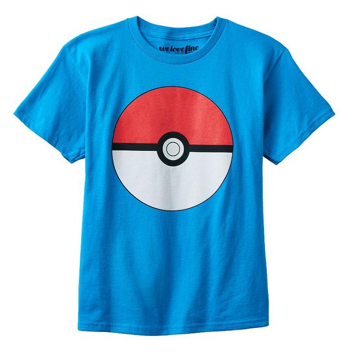 Boys 8-20 Pokemon Ball Tee, Boy's, Size: Small, Turquoise/blue (turq/aqua)